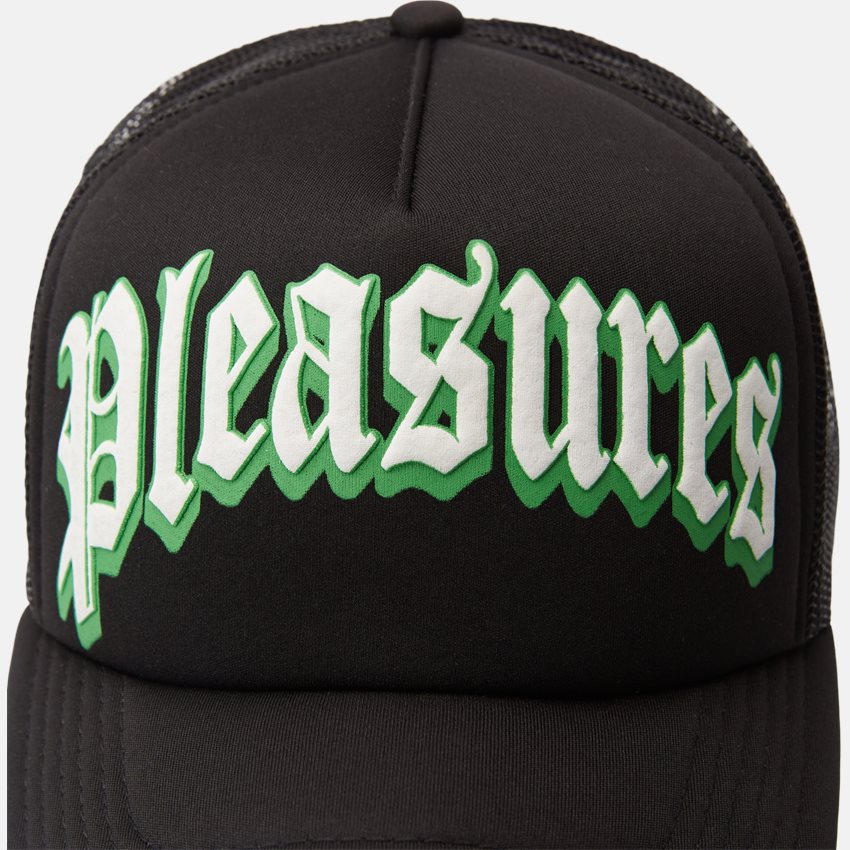 Pleasures Kepsar TWITCH TRUCKER CAP BLACK