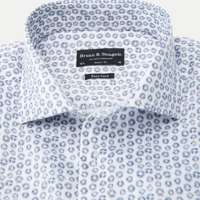 Bruun & Stengade Shirts NAMATH SHIRT 2401-16031 WHITE