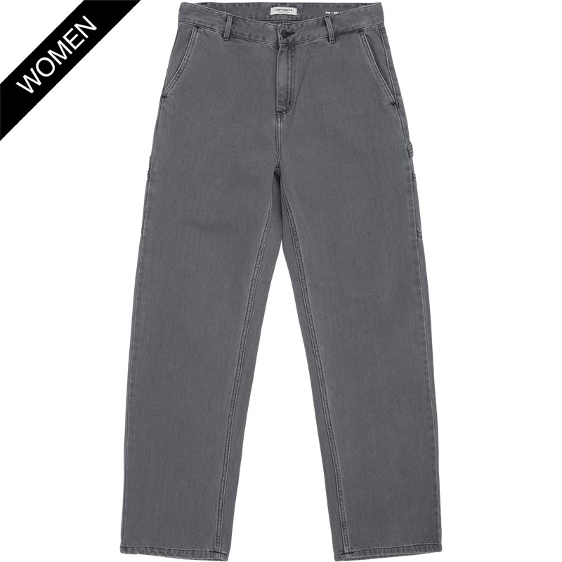 Carhartt Women Relaxed Fit W Pierce Pant Straight I031251.8912 Jeans Black Stone Bleached