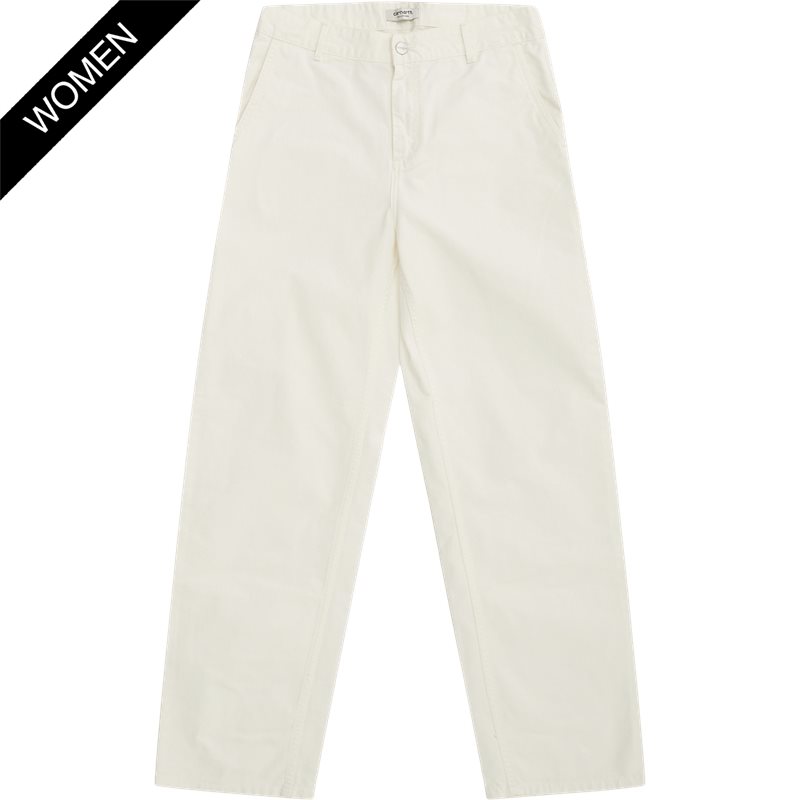 Carhartt Women W Pierce Pant Straight I026588.35002 Bukser Off White