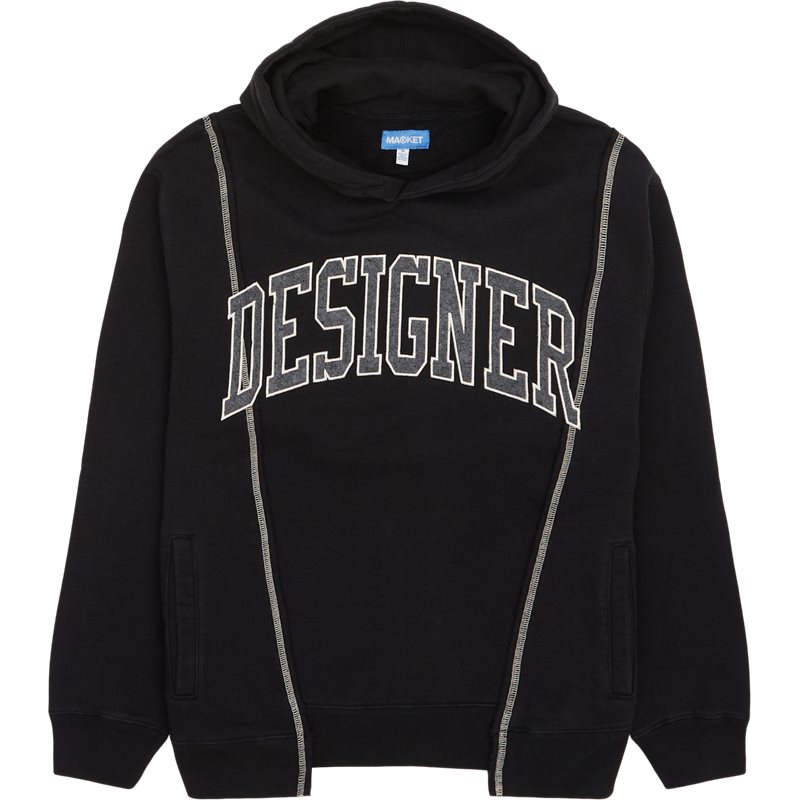 Chinatown Market Designer Split Hoodie Black