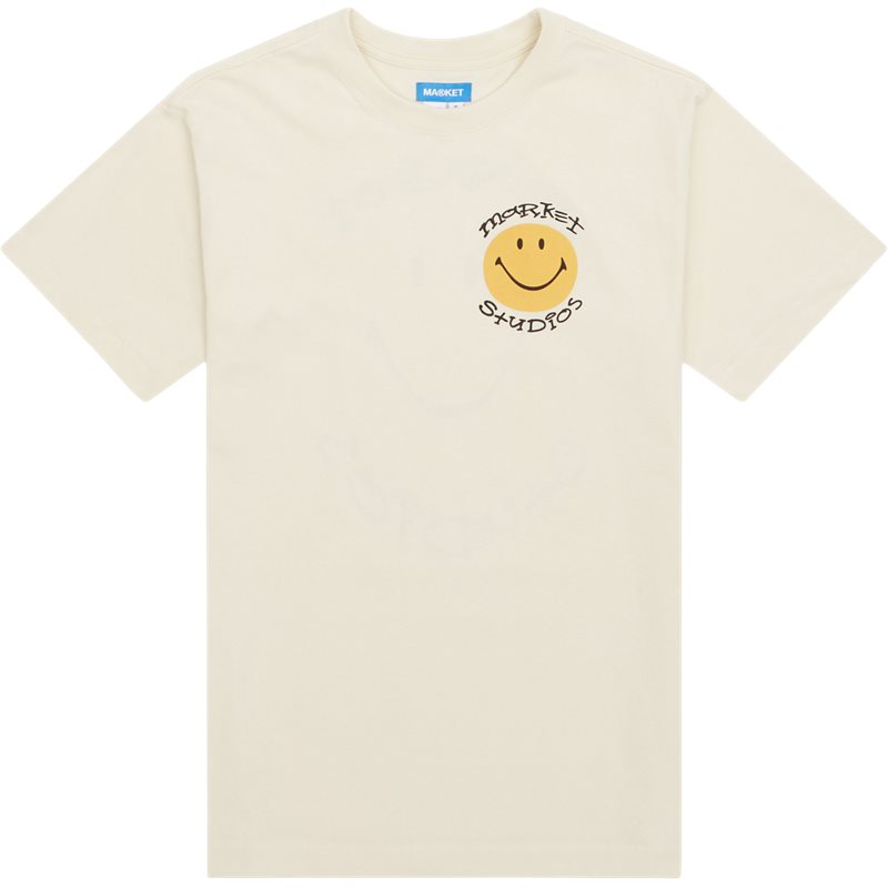 Chinatown Market Smiley Arc Tee Ecru