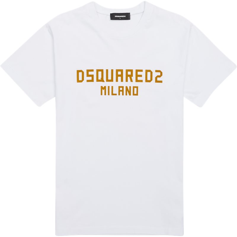 Herretøj UDSALGDsquared2 Cool Fit Milano T shirt Hvid - TILBUD