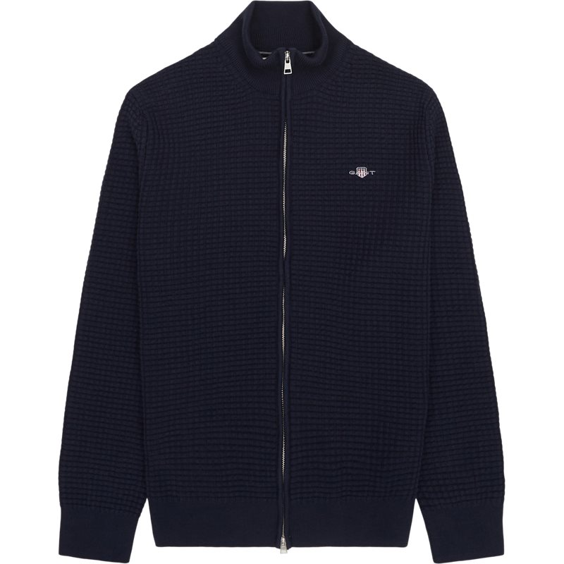 Gant - Zipped Textured Cardigan