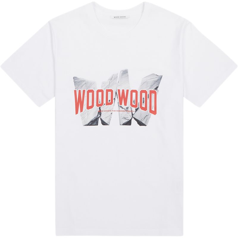 Wood Wood Bobby Archrock250413 T-shirts Hvid