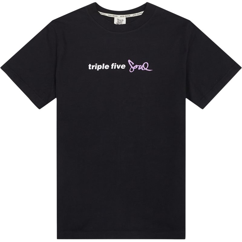 Triple Five Soul Spray Logo Tee Washed Black