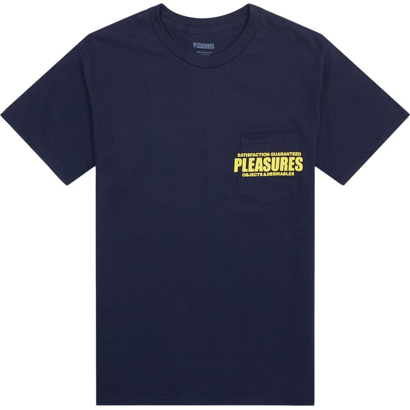 Pleasures Now Staff Pocket T-shirts Navy