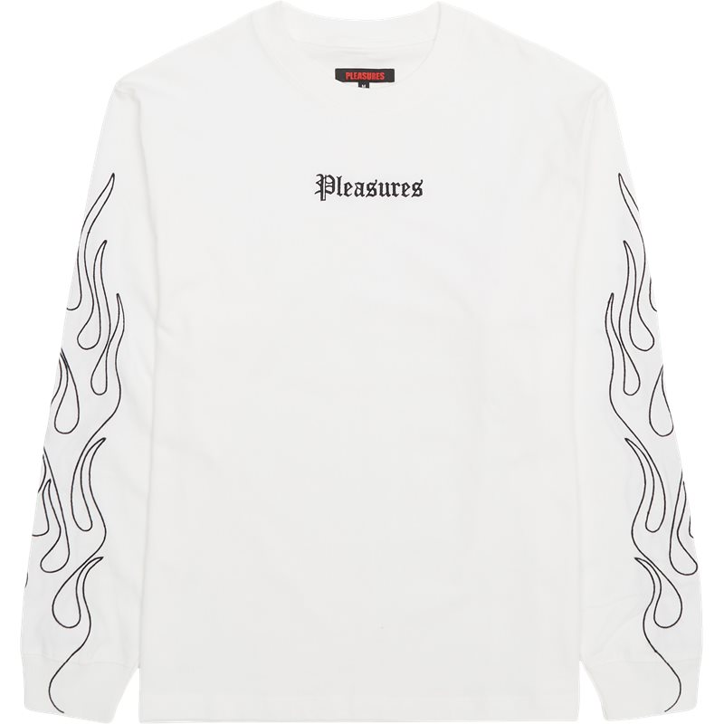 Pleasures Now Fiery Heavy  T-shirts White