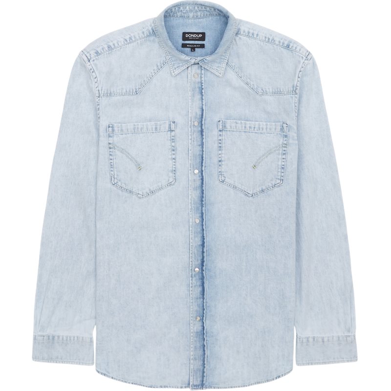 Dondup Regular fit UC347R DFO72 IZ3 Skjorter Lys Denim