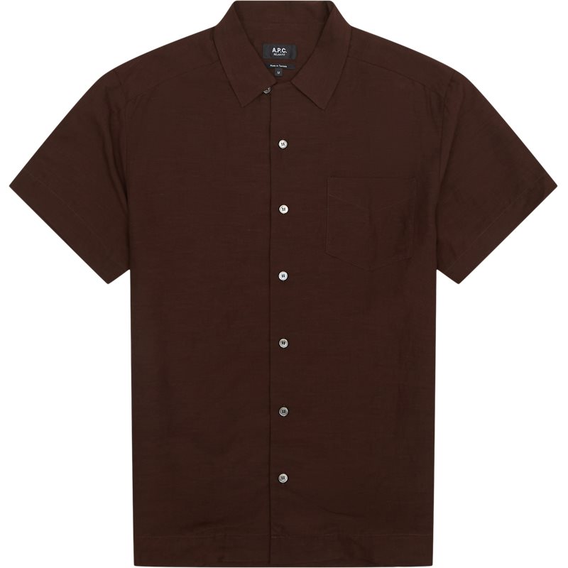 Herretøj UDSALG A.P.C Relaxed fit VIALV H12608 ROY Skjorter Brun - TILBUD online