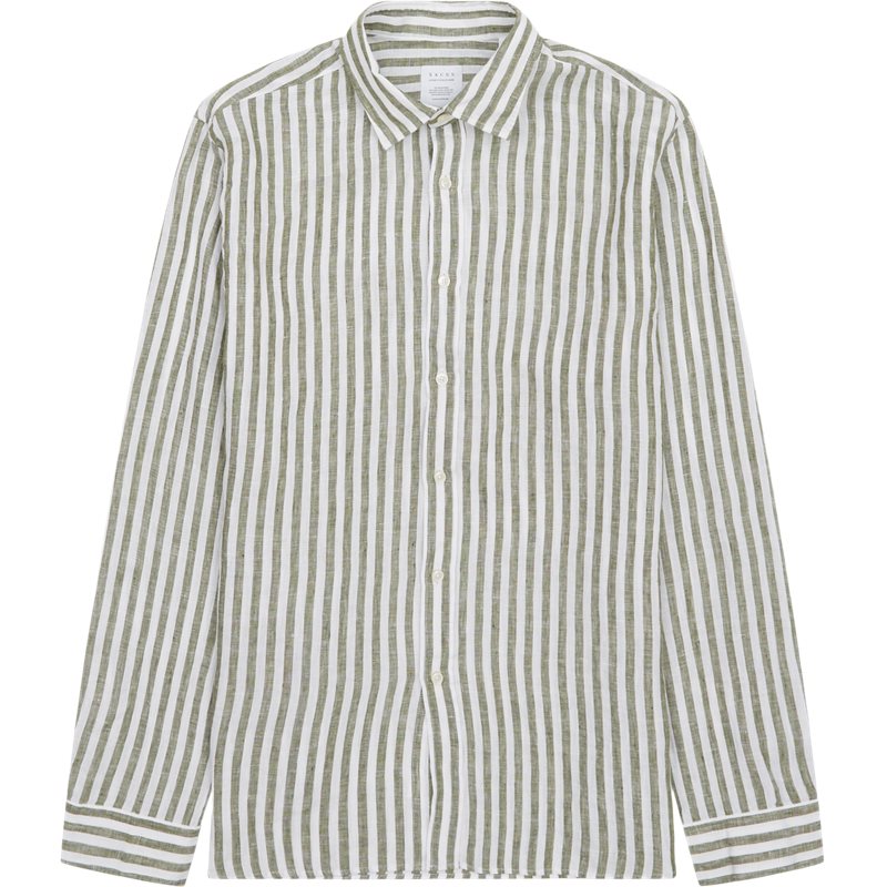 Xacus Regular fit 81221 428 LEGAZY Skjorter Hvid/grøn