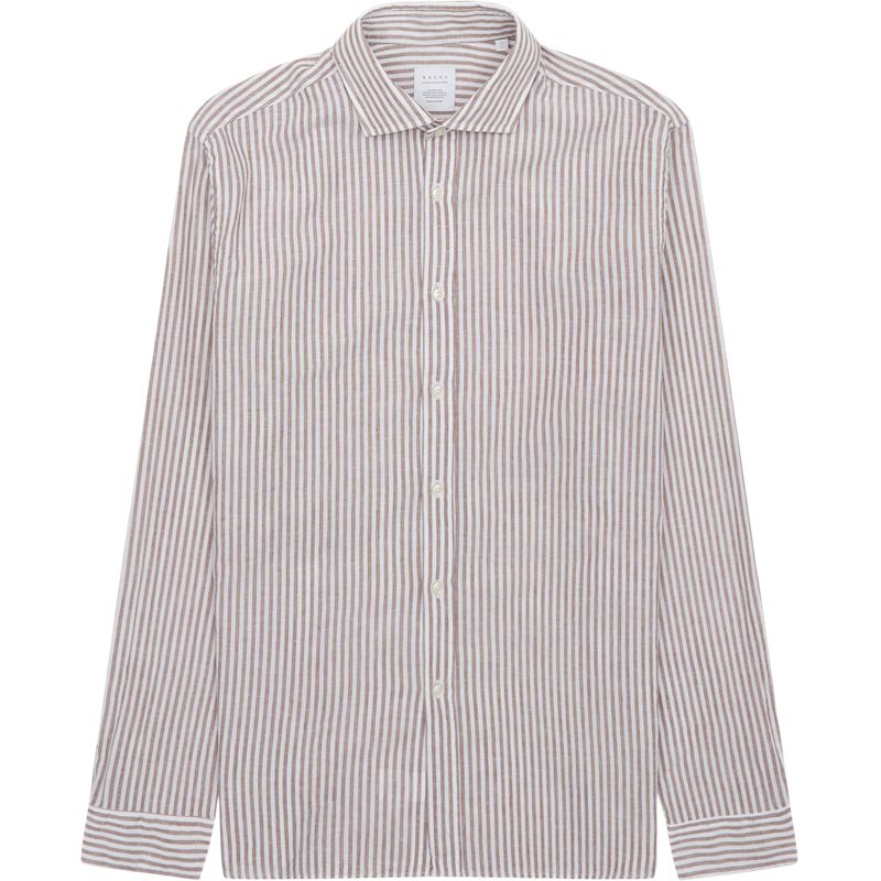 Xacus Regular fit 81218 422 Skjorter Brun/hvid