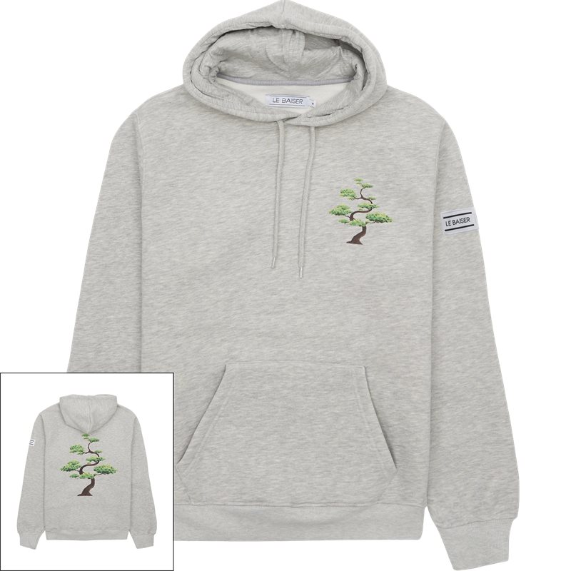 Le Baiser Montrasor Hoodie Grey Melange