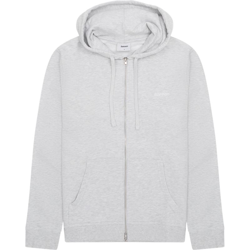 Bareen Classic Zip Hoodie Cloudy Grey