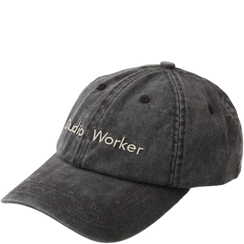 Pica Pica Studio Worker Cap Washed Black