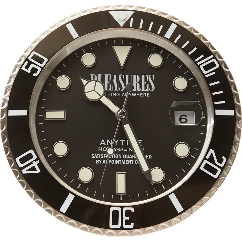 Pleasures Now Anytime Clock Accessories Black