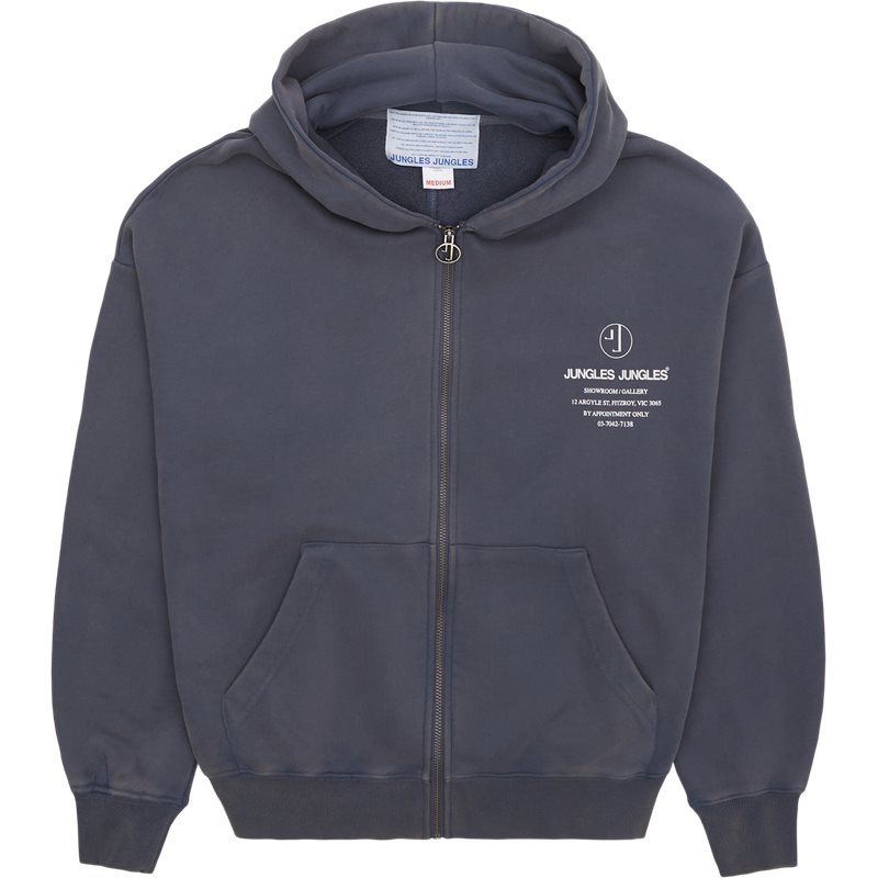 Jungles Jungles Pty Itd Appointment Only Zip-hoodie Steel Blue